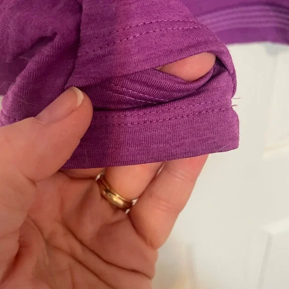 Women's Purple Quarter-Zip Top - Picture 5 of 10